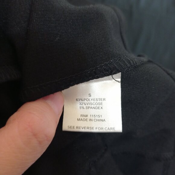 Romeo & Juliet Couture Women's Size Small S Short Sleeve Black Dress - Picture 4 of 6